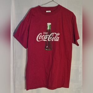 Coca-Cola Red Tee with Bottle Design